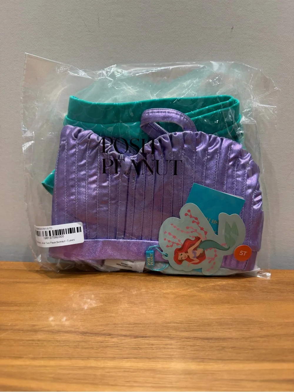 Posh Peanut X Disney Ariel swimsuit size 5 NWT